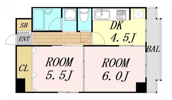 日生ロイヤルマンション十三の物件間取画像